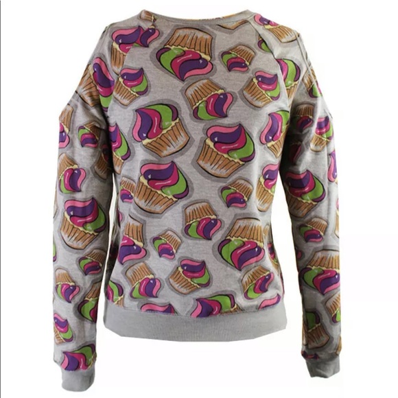 Trolls cold shoulder sweatshirt🧁 - Picture 2 of 7